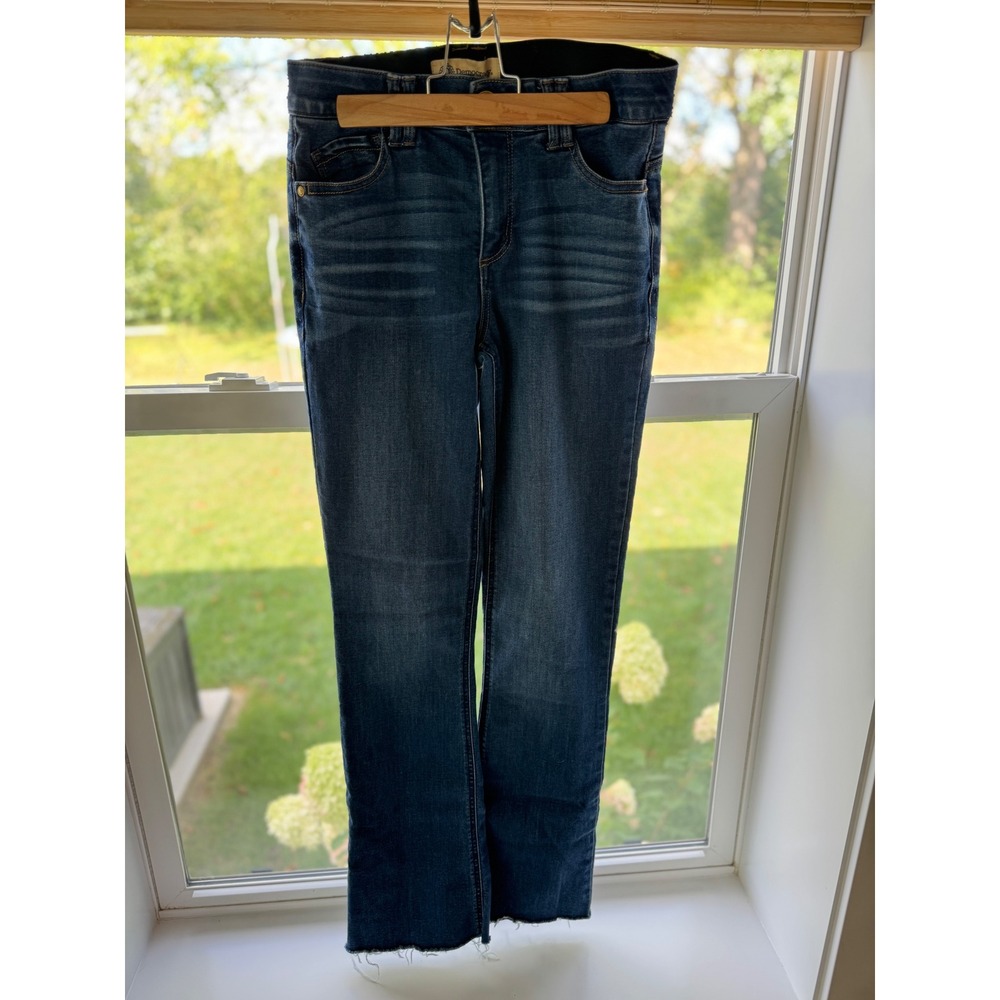 Democracy Absolution Jeans Women 4 Dark Wash Raw Hem B2480KEV2XX